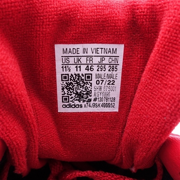 NEW adidas Originals Men's Gonz Aloha Skate Shoes GY6896 Scarlet/White Sizes 4.5 - Picture 12 of 16